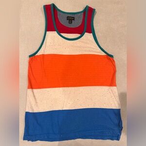 Colorful Striped Men's Tank Top